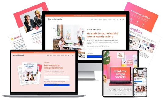 Website displayed on a laptop, desktop monitor, tablet and phone